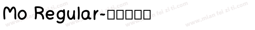 Mo Regular字体转换